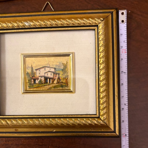 Vintage Italian 23k Gold Leaf Foil Chromolithographs Set of 2 - Picture 6 of 8